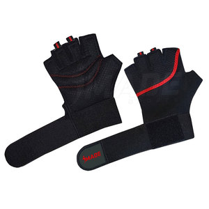 Gants de sport pour hommes en cuir léger et respirant, demi-doigts, nouveau design pour la musculation - Product Image 4