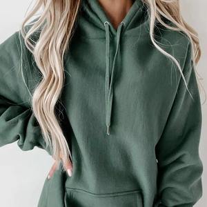 Sweat-shirt à capuche oversize pour femme, pull décontracté en velours, logo sur le devant, manches longues douces, coupe décontractée confortable, streetwear tendance - Product Image 5