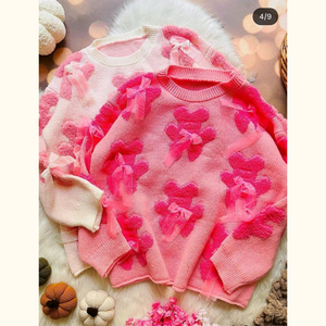 Vente en gros de pull col rond respirant de qualité supérieure pour femmes laine/cachemire manches longues décontracté automne cravate ceinture décoration - Product Image 4