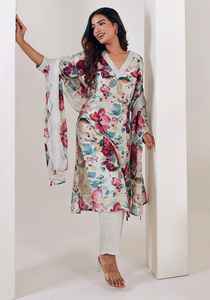 Meilleure qualité femmes Design moderne Chinon broderie travail Maruti mode fête/mariage Kurti pantalon Dupatta nouveau indien/pakistanais - Product Image 5