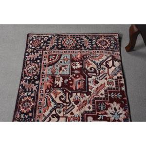 Alfombra extragrande vintage turca con rayas rojas y azules, 24x9 pies - Product Image 5