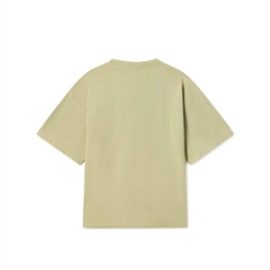 เสื้อยืดผู้ชายแบบลำลองเปิดไหล่ปล่อยว่างทำจากผ้าฝ้ายปั่นด้าย100% คอมบ์2025ออกแบบได้ตามที่ต้องการ - Product Image 2