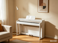 KINGMUSICO SKB04 88 Key Digital Piano French DREAM Audio Source 81 Polyphony Upright Electric Piano with Bench