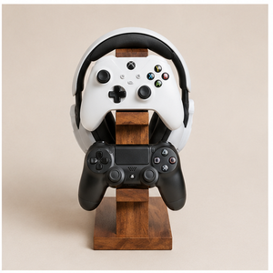 Wooden <b>Controller</b> <b>Stand</b> For Xbox And PlayStation <b>Controllers</b> Minimalist Design Table Top Storage Organizer Multifunctional <b>Stand</b> - Product Image 1