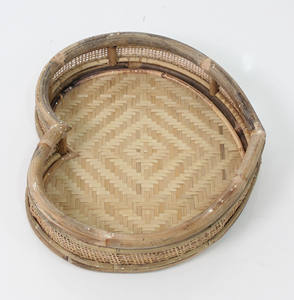 Plateau coeur en rotin - Product Image 4