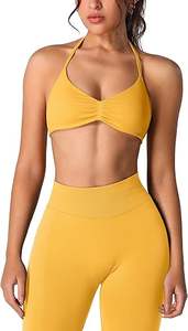 Nouveauté 2026, ensemble 2 pièces pour femmes de qualité supérieure, respirant, uni, logo personnalisé, soutien-gorge de sport et leggings - Product Image 5