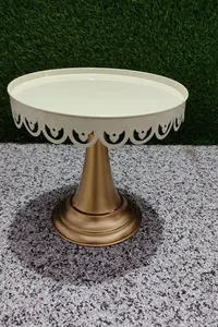 Soporte de Metal para pasteles con revestimiento dorado, alta calidad, 3 niveles, venta al por mayor, elegante, aspecto de lujo prémium, cocina - Product Image 6