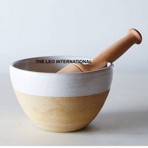 Mortero y Maja de madera real, piezas de alta calidad, accesorios de cocina para el hogar, hoteles, resorts, mortero y Maja - Product Image 5