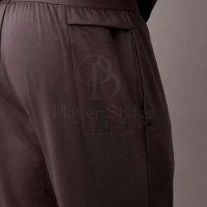 กางเกงวอร์มขาตรงสีเทาเอวกลางน้ำหนักเบาสำหรับผู้ชายกางเกงวอร์มแนวสตรีทแวร์ผ้าคอตตอนน้ำหนักเบา - Product Image 5