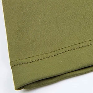 T-shirt léger à manches courtes et col en V en coton/polyester écologique pour femmes, couleur du logo personnalisé, séchage rapide pour l'hiver décontracté - Product Image 5