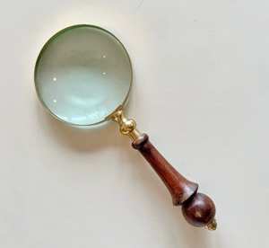 Handmade Portable Reading Optical Magnifier with Light Handheld Handheld Magnifying <b>Glass</b> for Reading - Product Image 6