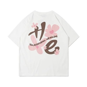 Camiseta de manga corta personalizable de moda sostenible para mujer, camiseta de gran tamaño con serigrafía para mujer - Product Image 2