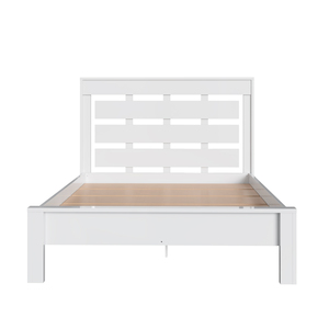 Juego de Cama Decibel Estilo Moderno, Diseño de Panel Blanco, Tamaño Queen para 2 Personas, Muebles Duraderos para Dormitorio Hechos de Tablero de Partículas - Product Image 2