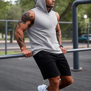 Haute qualité hommes débardeur décontracté Fitness Logo nouvelle tendance séchage rapide respirant haut tricoté grande taille fabriqué par robe de sport - Product Image 5