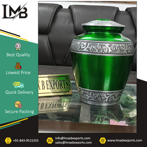 Prix usine Urne commémorative de qualité supérieure pour cendres Fournitures funéraires Urne de crémation adulte en métal aluminium pour cendres humaines - Product Image 2