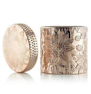 Luxury Pineapple Glossy Golden Finished Cylinder Candle Jar Handmade Eco-Friendly Candle Jar for Home Hotel & Wedding Decor - Product Image 5