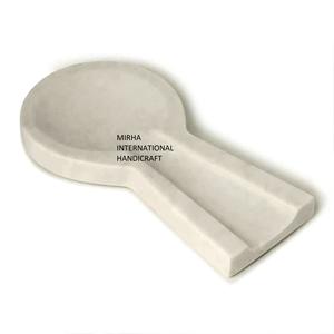 Repose-spatule en acier inoxydable avec incrustation décorative, couleur personnalisée, fait main, écologique, compatible lave-vaisselle, micro-ondes et four - Product Image 6