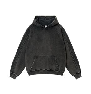 <b>Men's</b> Stylish Pure Cotton Loop-Washed Sweatshirt High Quality Autumn and Winter Hoodie Loose Fitting Comfortable Fitting - Product Image 2