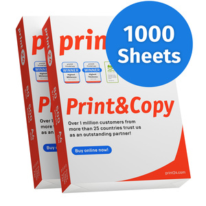 print24 <b>A4</b> 80gsm Premium <b>Printer</b> <b>Paper</b> and Copy <b>Paper</b> 1000 Sheets High Whiteness CIE 160 PEFC Certified - Product Image 1