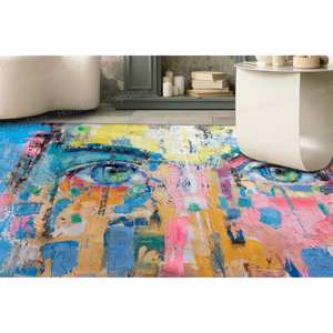 Alfombra Estampada Abstracta Colorida, Alfombra Moderna de Gran Tamaño, Regalo de Inauguración, Alfombra de Tapiz - Product Image 5