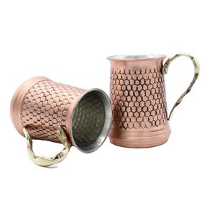 Taza antigua de cobre de mula de Moscú, taza para servir té de cerveza de café hecha a mano martillada, taza de mula de Moscú - Product Image 6