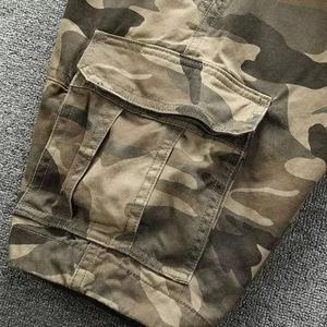 Pantalones Cortos Cargo de Trabajo para Hombre, Venta Caliente, OEM, Personalizados, 100% Algodón, con Botones - Product Image 3