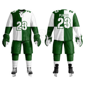 Vente en gros d'uniforme glace Hokey Commande en gros acceptée Taille et couleur personnalisées disponibles Convient aux équipes des clubs scolaires - Product Image 1