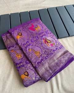 Unique Collection Pure Soft Banarasi Matka <strong>Silk</strong> <strong>Saree</strong> for Women Party Wedding Wear Luxury <strong>Saree</strong> With Zari Weaving <strong>Pallu</strong>