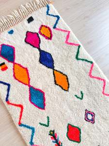 Tapis Berbère Azilal Blanc Fait à la Main Laine Marocaine Personnalisé Nouveau Tapis Tapis Abstrait Au Prix de Gros - Product Image 2