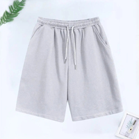 Shorts de bain pour hommes en coton et fibre de bambou, respirants, écologiques, séchage rapide, imperméables, coupe-vent, anti-plis, avec poches et boutons, taille élastique
