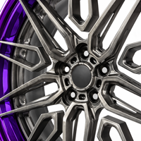 Jantes monobloc en alliage d'aluminium forgé sur mesure de 16 à 17 pouces, jantes concaves profondes pour Mustang GT C7 C8 Corvette Mercedes