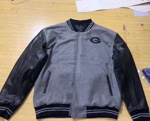 Wholesale Varsity Genuine Leather Sleeve College <b>Men</b> Wool Letterman <b>Men</b> <b>Jackets</b> - Product Image 1