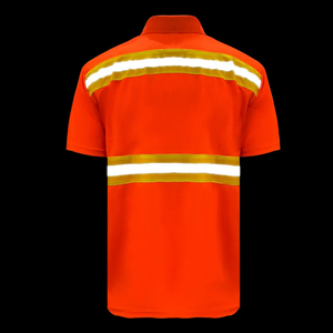 Camisetas Polo de Seguridad Reflectantes de Alta Visibilidad para Hombre - ANSI Clase 1 y EN ISO 20471 Clase 2 Impermeables con Logotipo y Color Personalizables - Product Image 3