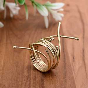 Tendance laiton fil grappe anneau Vintage déclaration géométrique bohème bijoux cadeau parfait elle/femmes tout le monde l'aime Boho - Product Image 3