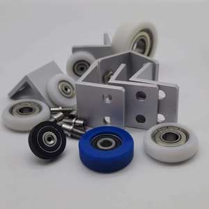 Fabricante OEM Durable Flat Round Pu Puerta corredera Rodamiento de rodillos Moving Glass Balcón Guía de rodillos Corredera Puerta de armario Rodillos - Product Image 6