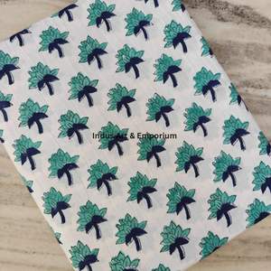 Block Print Cotton Cambric 60X60 Running Fabric Traditional Jaipuri Print Cotton Fabric - Product Image 6