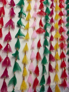 Personalizable colgante borla guirnalda reutilizable tela telón de fondo para la decoración del hogar y eventos - Product Image 2