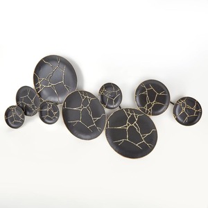 Handcrafted Iron Wall Art Panel <b>Star</b> Flowers Metal Decoration for Home Interior Classic Vintage Style <b>Hanging</b> Ornament Christmas - Product Image 3