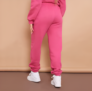 OEM personalizado de invierno de las mujeres de lana de algodón con capucha pulóver chándal Casual sólido patrón transpirable ligero de color personalizado - Product Image 6