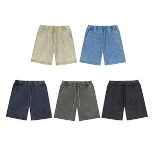 Short de survêtement décontracté en velours côtelé vintage pour homme, avec poche à la taille et motif cargo. - Product Image 1