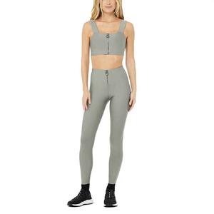 Ropa deportiva personalizada de alta calidad para mujer, ropa deportiva para gimnasio, Sujetador deportivo de Yoga sin costuras y mallas de cintura alta, equipo de entrenamiento sólido en conjuntos - Product Image 4