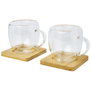 Ensemble de deux tasses en verre thermique à double paroi Mantis - Product Image 2