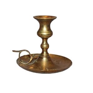 Bougeoir moderne en laiton argenté, long et décoratif, pour lieu sacré - Product Image 5