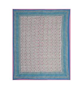 Wholesale High Quality Reversible Floral Print Soft Cotton <b>Quilt</b> Handmade <b>King</b> <b>Size</b> Hand Block Print Hawaiian Style for Hotels - Product Image 4