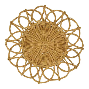 Napperons en rotin tissé artisanal naturel écologique vietnamien pour table à manger, tapis décoratifs résistants à la chaleur meilleurs - Product Image 1
