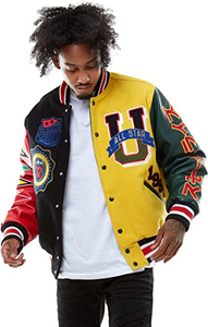 Chaqueta Universitaria Personalizada OEM 2024 de Lana con Bordado Chenille, Estilo Urbano, Manga Larga para Hombre - Product Image 2
