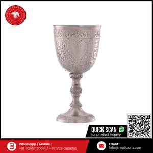 Copa de cristal de lujo plateada |   Copa Real Grabada para Bodas, Decoración de Mesa de Bar en Casa, Set de Regalo Coleccionable - Product Image 5