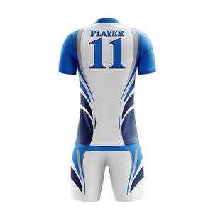 Ensemble de maillots de football pour hommes en polyester 100% respirant, extensible et léger, teint en pièce, avec patchs personnalisés, manches courtes, nouveau style - Product Image 6