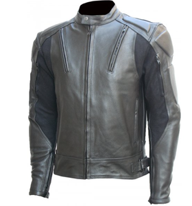 Personnalisé 2024 hommes en peau de mouton veste en cuir à la mode rétro cou à manches longues haut décontracté pour l'automne hiver - Product Image 6