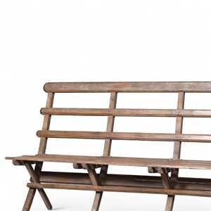 Banco de Madera Sólida Rústico, Tradicional y Moderno para Exteriores, para Patio, Jardín, Parque, Comedor, Escuela, Hogar, con Diseño de Tela - Product Image 3